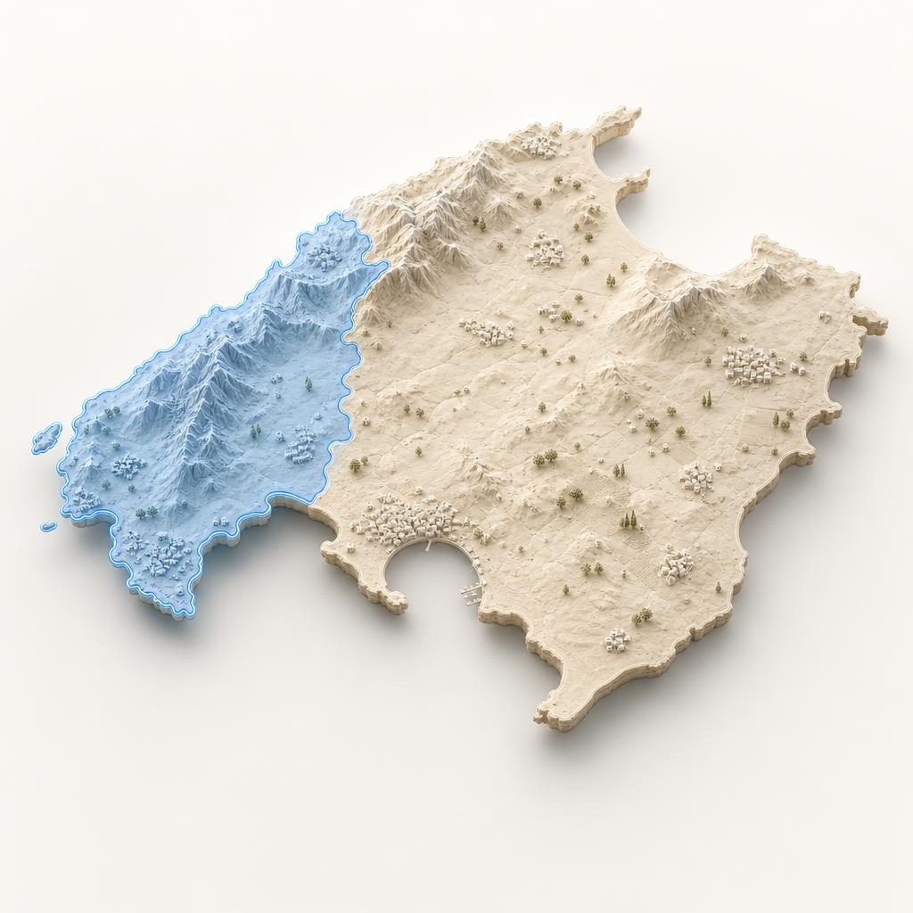 Map of West coast Mallorca